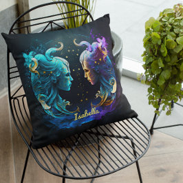 Almofada Símbolo Sun Fantasia Zodiac Horoscope Personalizad