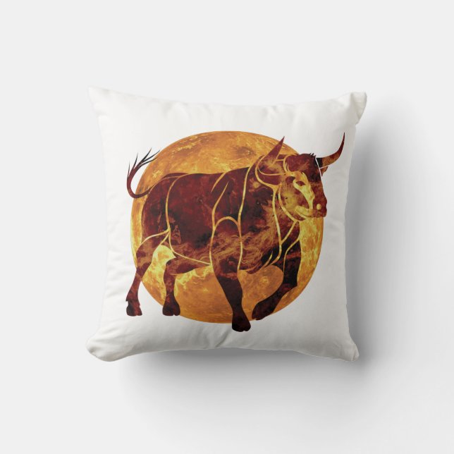 Almofada Símbolo Taurus Zodiac (Frente)