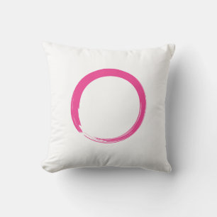 Almofada Símbolo Zen Rosa / Círculo Enso