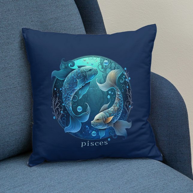 Almofada Símbolo Zodiac Peixes de Fantasia Celestial (Criador carregado)
