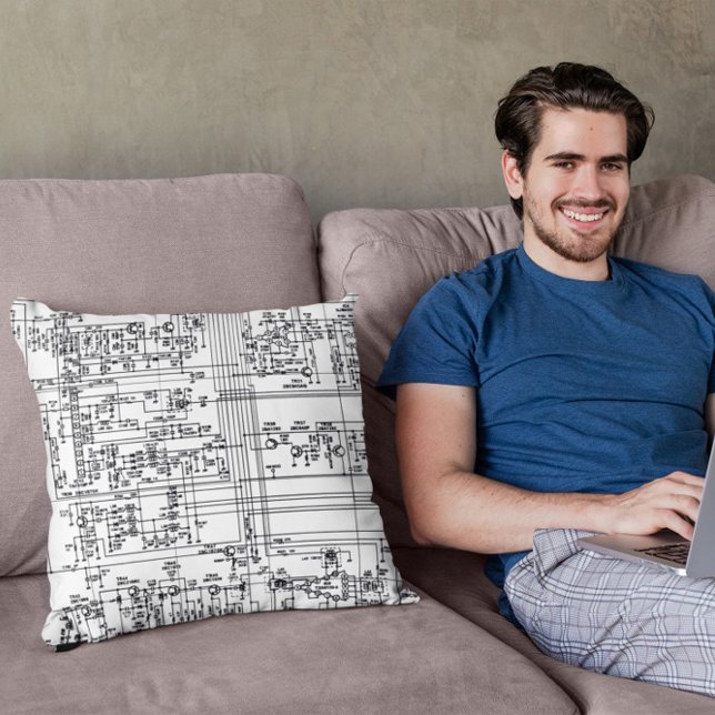 Almofada Símbolos de Diagrama Esquemático Circuito Eletrôni (Criador carregado)