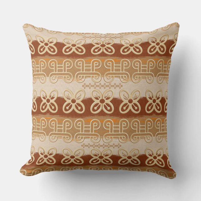 Almofada Símbolos étnicos de Adinkra do africano (Frente)
