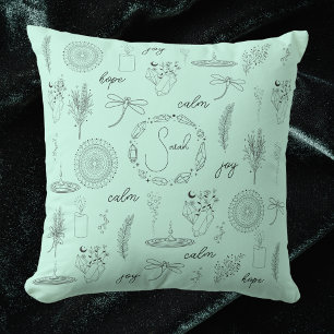 Almofada Símbolos personalizáveis de relaxamento de Zen