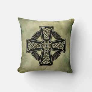 Almofada símbolos sagrados celtas irlandeses