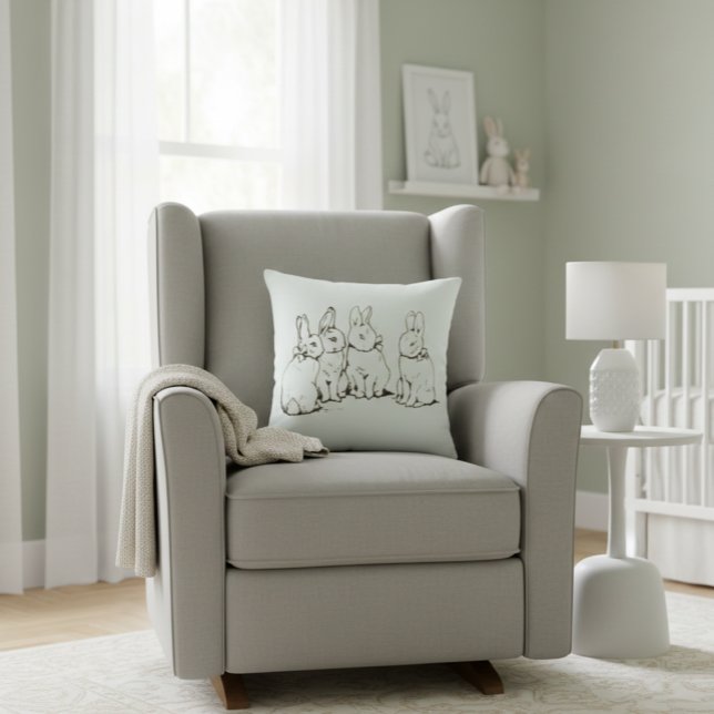 Almofada Simple Beatrix Potter Bunny Nursery (Criador carregado)
