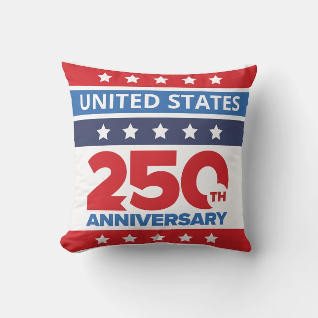 Almofada Simples 250º Aniversário dos Estados Unidos (Frente)