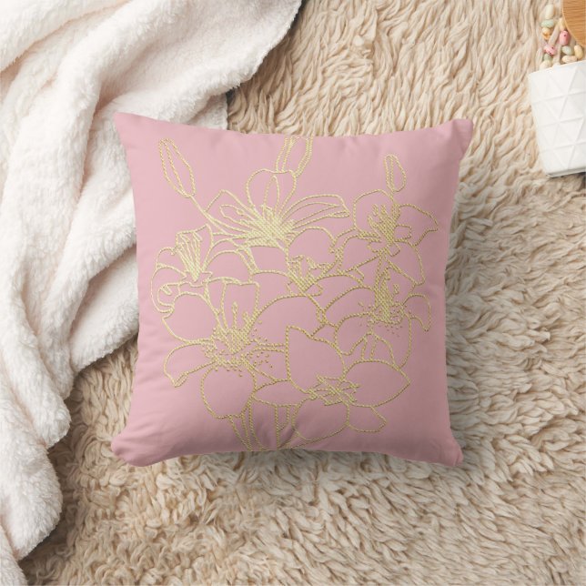 Almofada Simples Chic Floral (Cobertor)