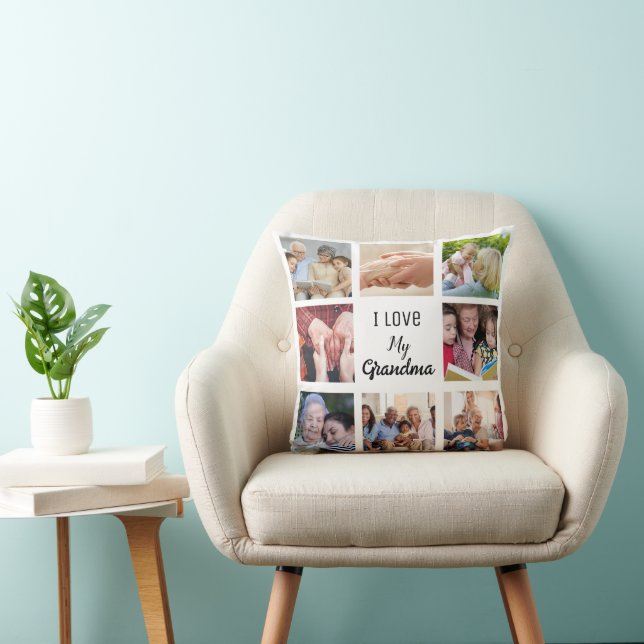 Almofada Simples e Chic| Colagem de Fotos para a Vovó (Cadeira)