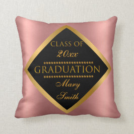 Almofada Simples e Moderno Personalizar Dourado Rosa