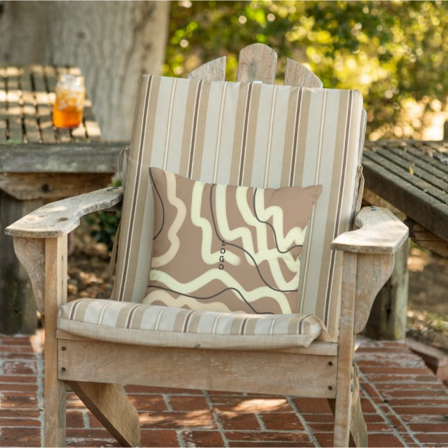 Almofada simples e personalizado BLACK mandala monograma ad (Cadeira)