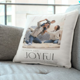 Almofada Simples família alegre 2 Foto Natal