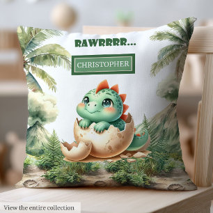 Almofada Simples Hatching Em Breve Dinossauro Bebê Personal