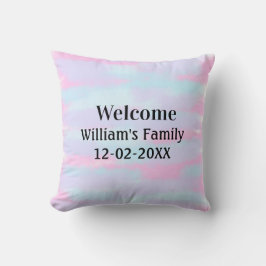 Almofada simples logotipo monograma mínimo personalizado be