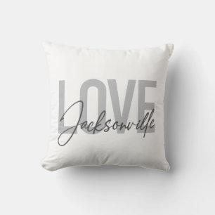 Almofada Simples, moderno, legal design Love Jacksonville