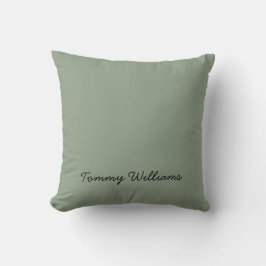 Almofada Simples profissional Verde Sage Minimalista