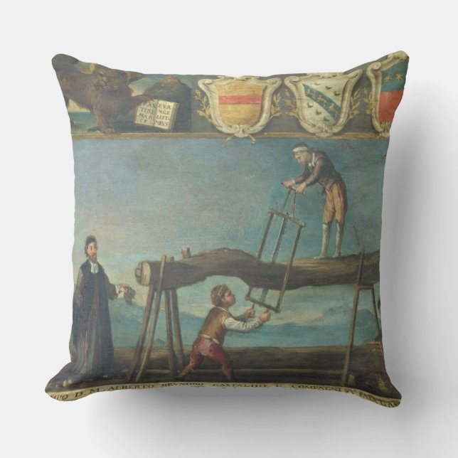 Almofada Sinal da guilda dos trabalhadores Venetian da (Frente)