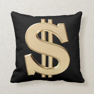 Almofada sinal de dólar 3D
