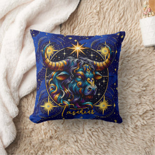Almofada Sinal de Horoscópio Taurus Zodiac Astrologia