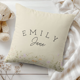 Almofada Sinal de Nome Personalizado para Meninas Decoração