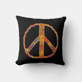Almofada Sinal de paz ~ Psicodélico