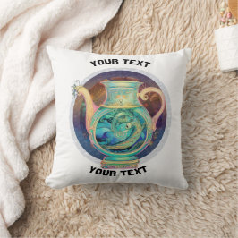 Almofada SINAL PERSONALIZADO DE ZODIAC Aquarius