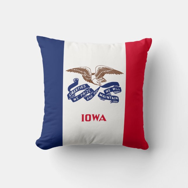 Almofada Sinalizador do Estado de Iowa (Frente)