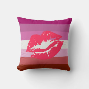 Almofada Sinalizador do Orgulho Lésbico Lipstick