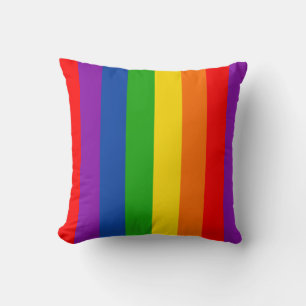 Almofada Sinalizador do Orgulho LGBTQ+ Arco-Íris, Cores Org