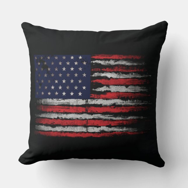 Almofada Sinalizador Grunge U.S.A (Frente)