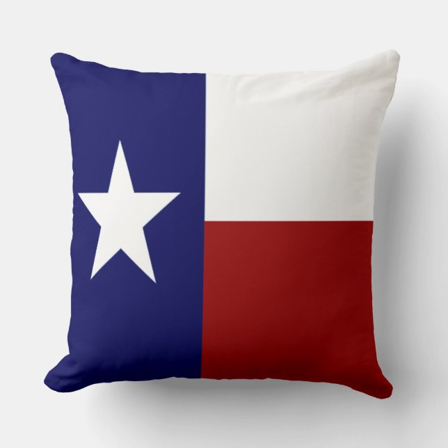 Almofada Sinalizador Patriótico Legal do Texas (Frente)