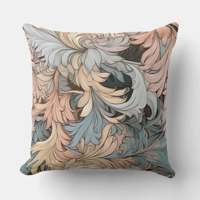 Almofada Sinfonia da Flora Glacial Botânica de inverno (Frente)