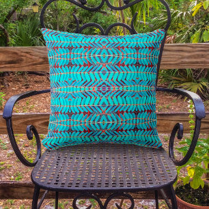 Almofada Sinfonia de Folhas, Aqua