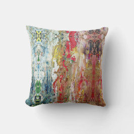 Almofada Sinfonia do caos - Paleta de Artista Abstrato Real