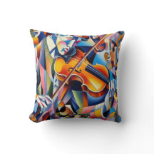 Sinfonia Vibrante: Arte Abstrata de Violinista