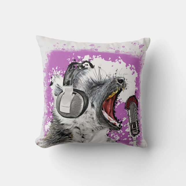 Almofada Singing Lemur Comic Art (Frente)