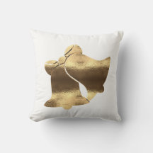 Sinos de Natal Branco e Dourado Elegante Festivo