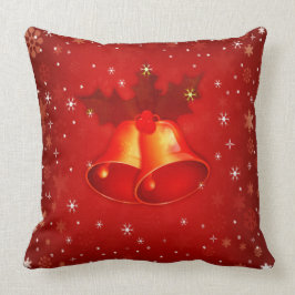Almofada Sinos de Natal Vermelhos Lindos Natal Elegante