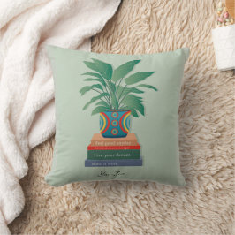 Almofada Sinta-se bem, uma arte de palavras inspiradora no 