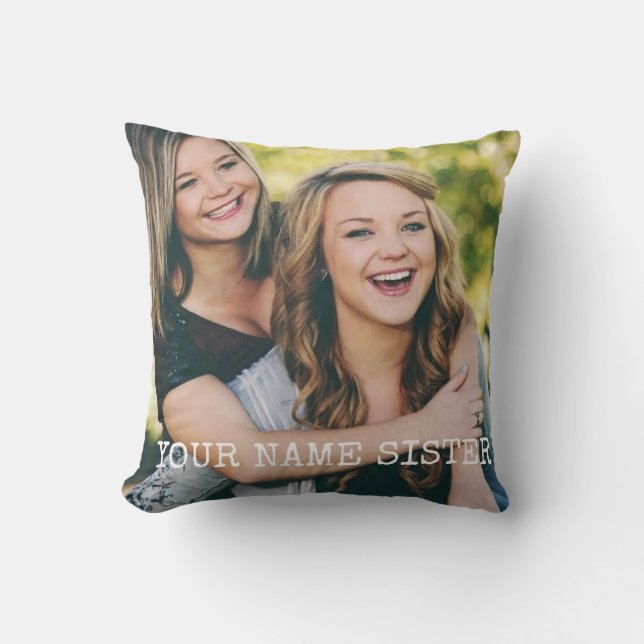 Almofada Sister Memorial Pillow – Forever in My Heart (Frente)
