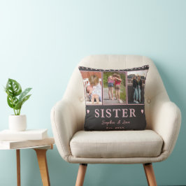 Almofada Sisters Custom Photo Pillow – Personalized Gift