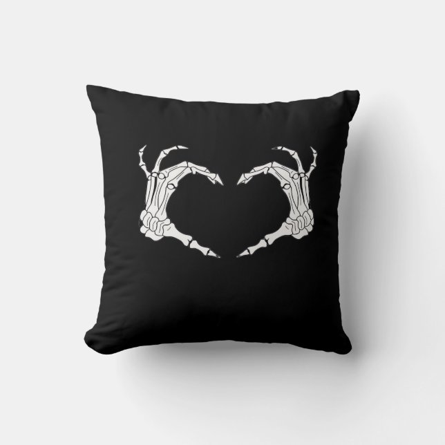 Almofada Skeleton Heart Hands Classic (Frente)
