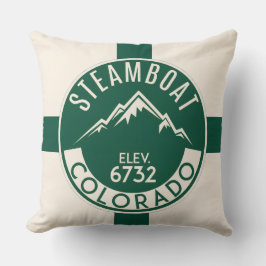 Almofada Ski Steamboat Throw Pillow