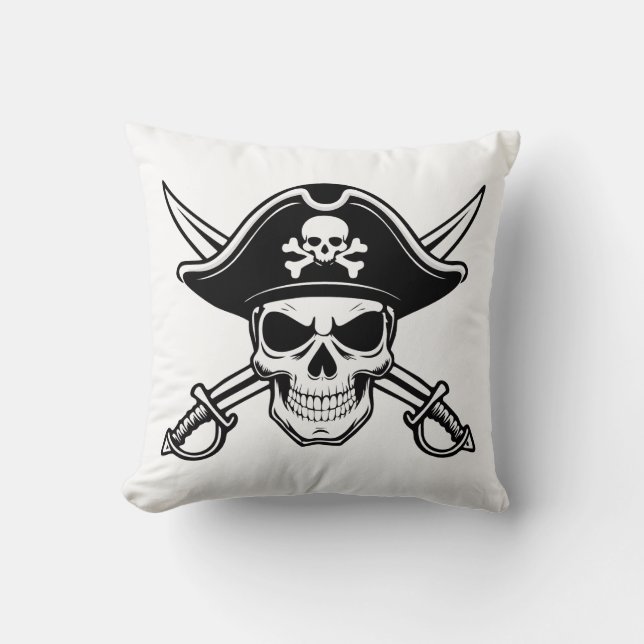 Almofada Skull and sabers (Frente)