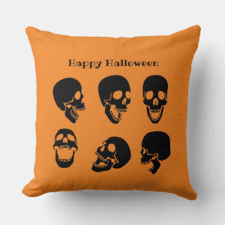 Almofada Skulls Halloween Travesseiro decorativo