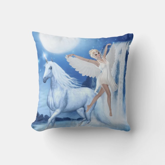 Almofada Sky Faerie Asparas e Unicorn (Frente)