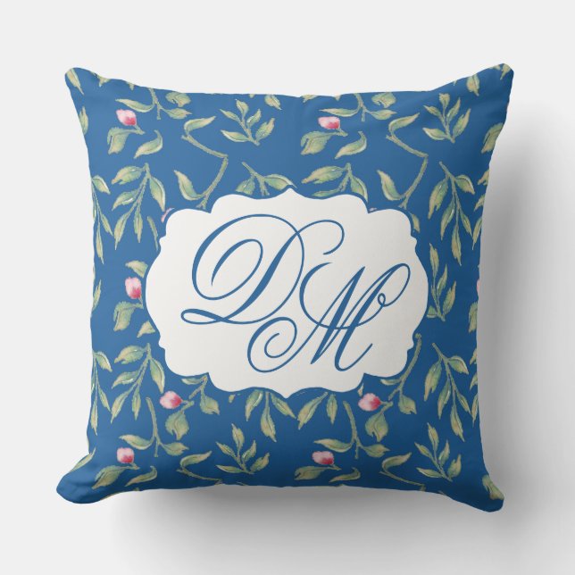 Almofada Skydiver Blue Wedding Keepsake Throw Pillow (Frente)