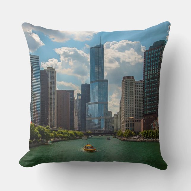 Almofada Skyline Chicago (Frente)