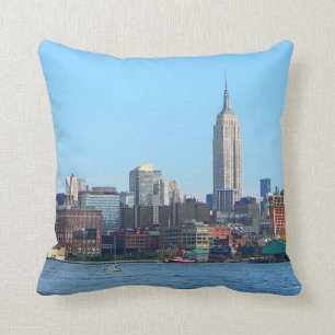 Almofada Skyline de Manhattan como visto de Hoboken, NJ