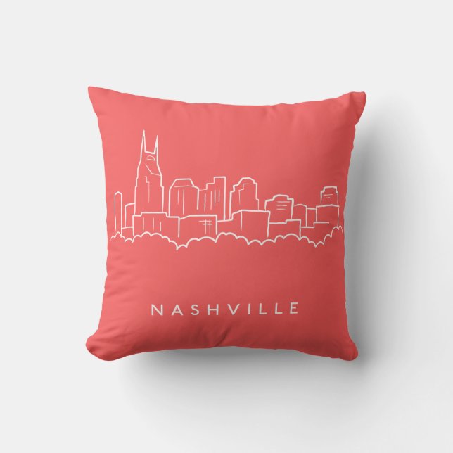Almofada Skyline de Nashville (Frente)