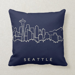Almofada Skyline de Seattle